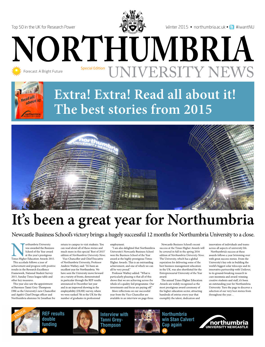 It's Been a Great Year for Northumbria