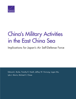 China's Military Activities in the East China