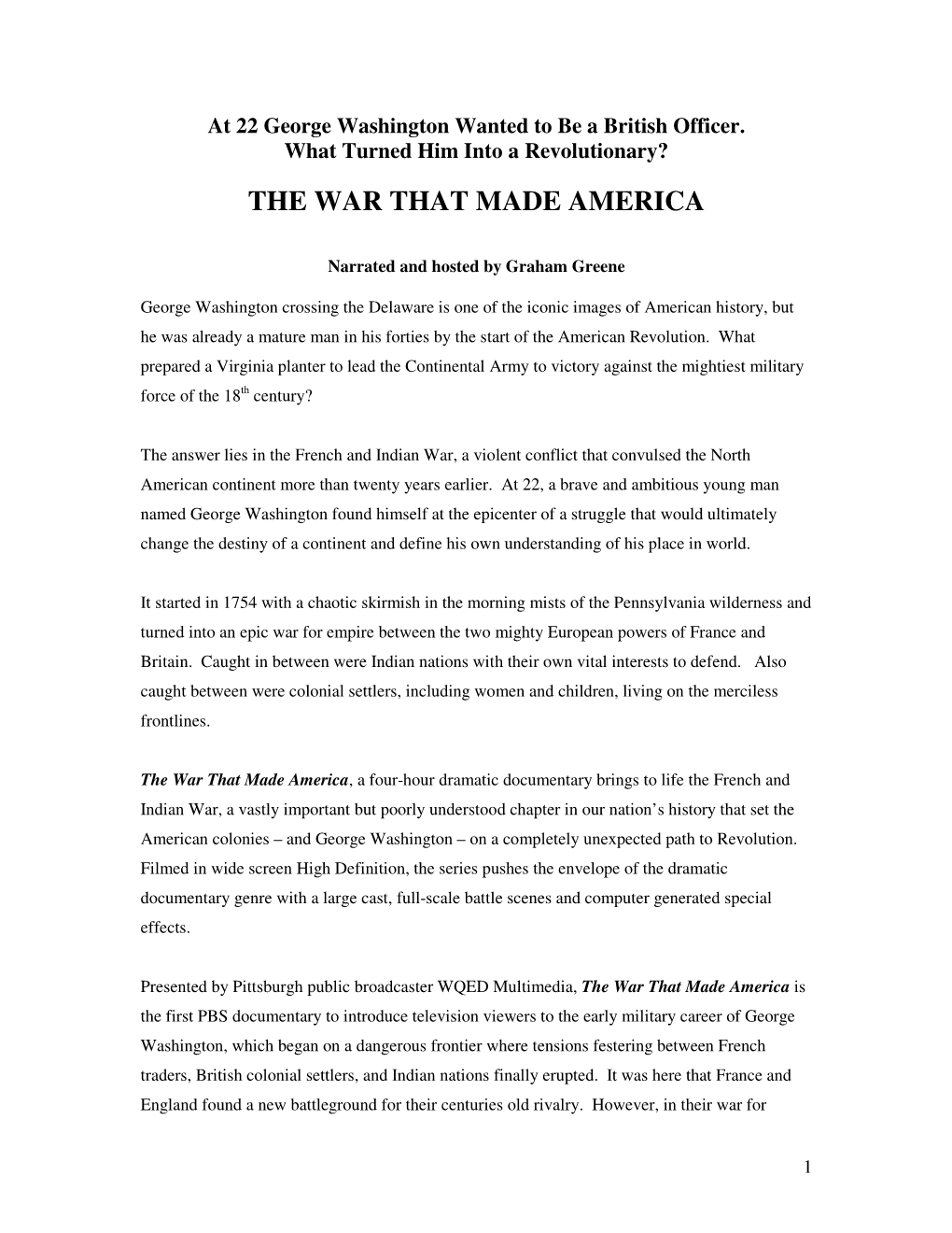 The War That Made America