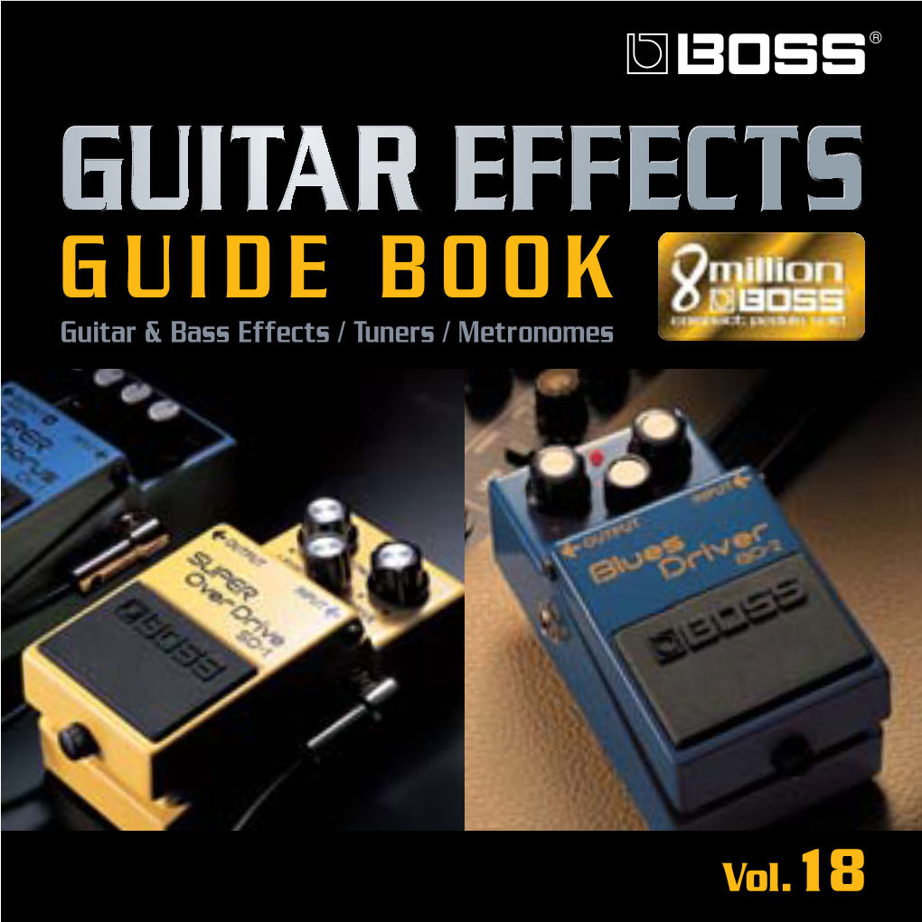 BOSS Guitar Effects Guide Book Vol.18