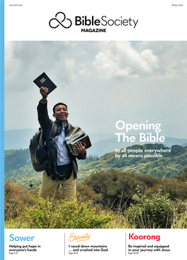 Opening the Bible to All People Everywhere by All Means Possible