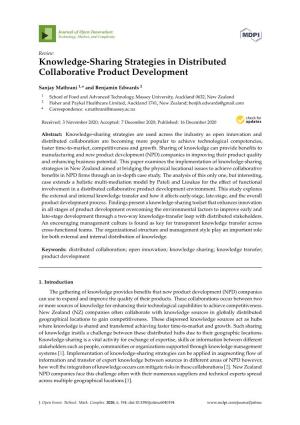 Knowledge-Sharing Strategies in Distributed Collaborative Product Development