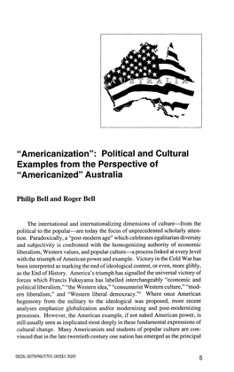 Americanization": Political and Cultural Examples from the Perspective of "Americanized" Australia