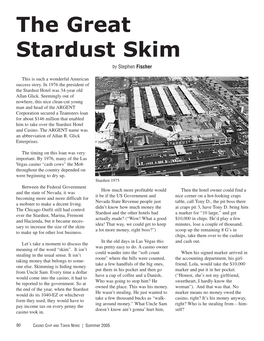 The Great Stardust Skim by Stephen Fischer