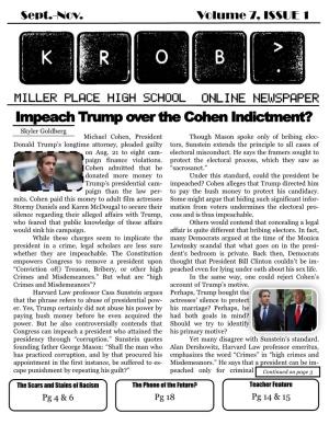 Impeach Trump Over the Cohen Indictment?