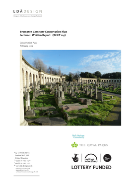 Brompton Cemetery Conservation Plan Section 1: Written Report (BCCP 105)