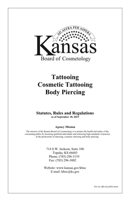 Tattooing Cosmetic Tattooing Body Piercing