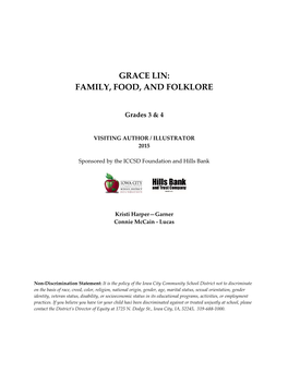 Grace Lin: Family, Food, and Folklore