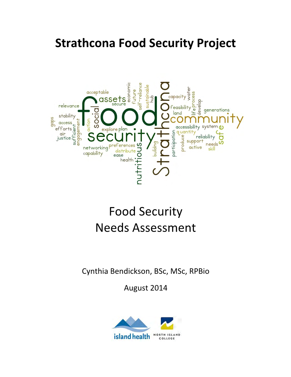 Strathcona Food Security Needs Assessment