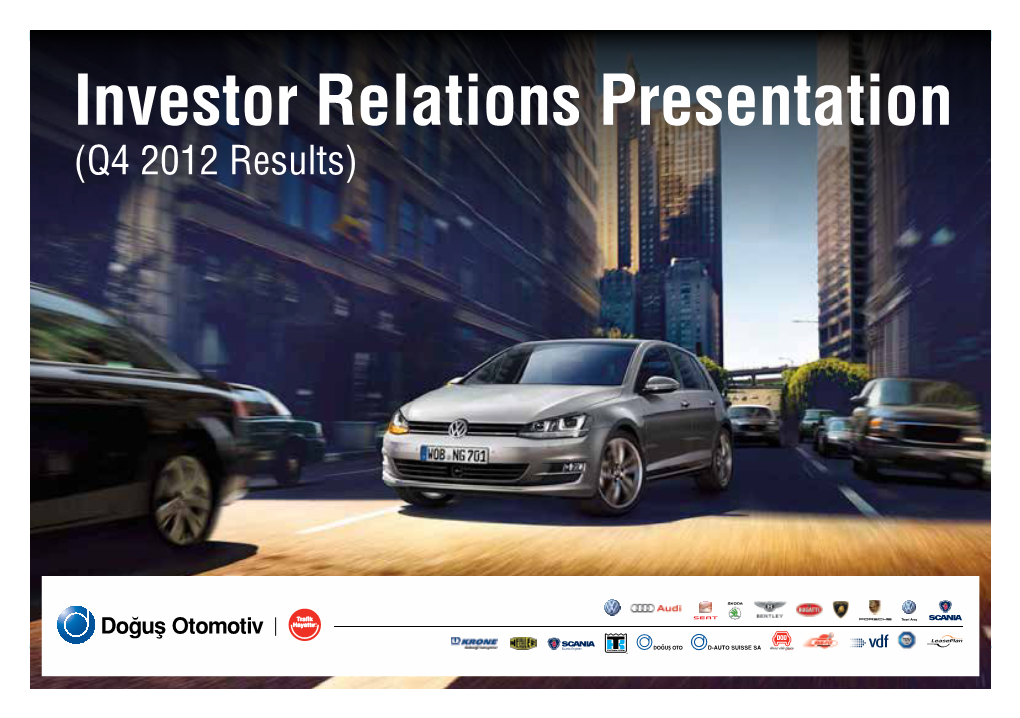 Investor Relations Presentation (Q4 2012 Results)