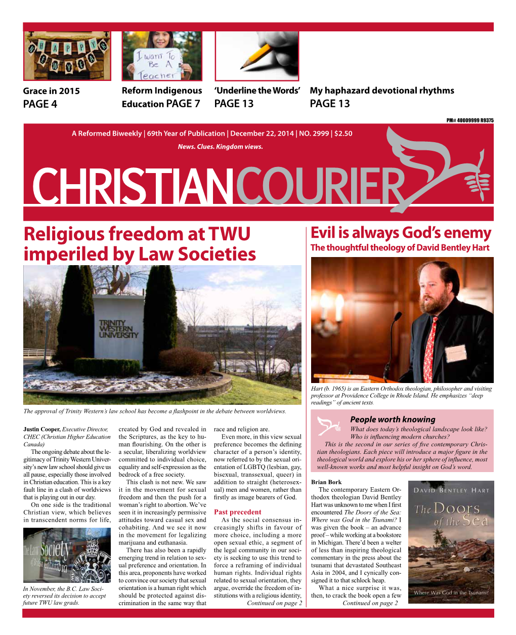 Religious Freedom at TWU Imperiled by Law Societies