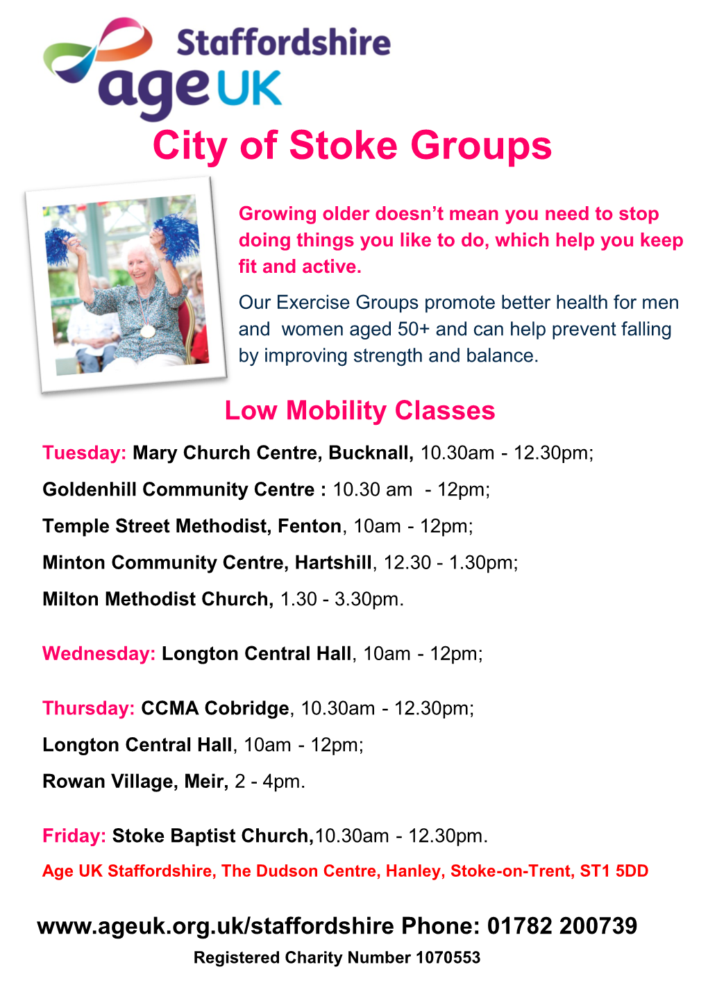 City of Stoke Groups