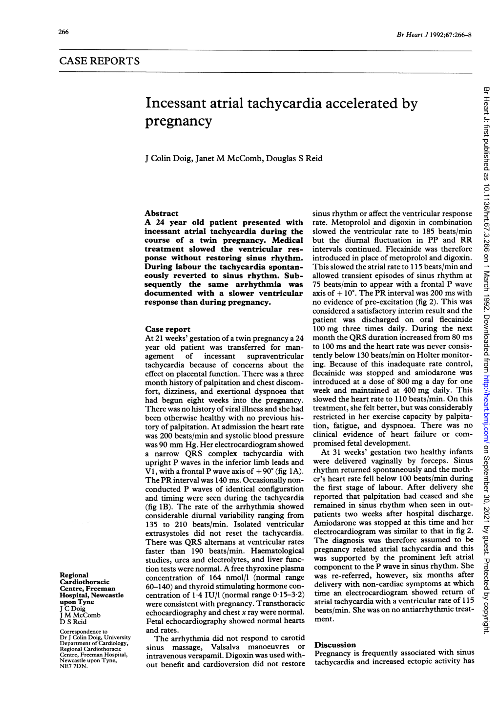 Incessant Atrial Tachycardia Accelerated by Pregnancy