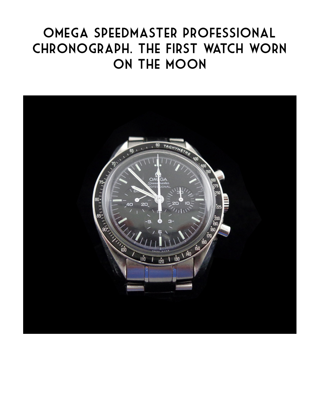 Omega Speedmaster Professional Chronograph