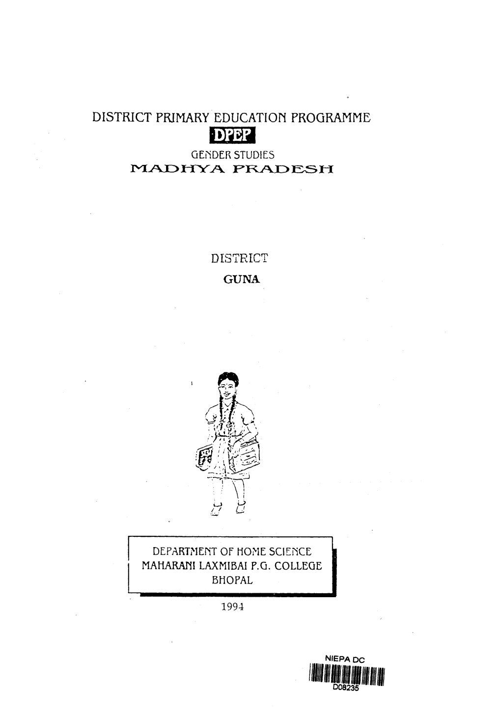 DPEP Gender Studies Madhya Pradesh D8235.Pdf