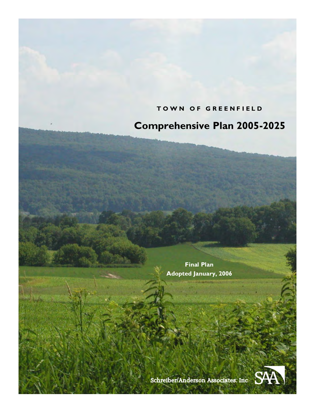 Town of Greenfield Comprehensive Plan 2005-2025