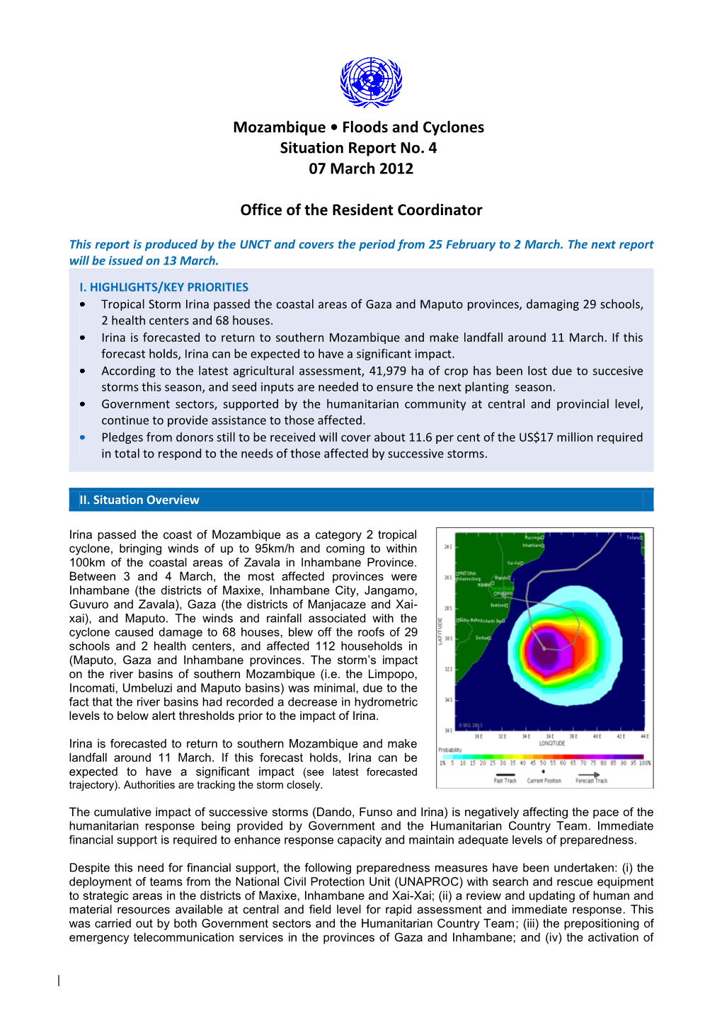 Mozambique Situation Report 4.Pdf