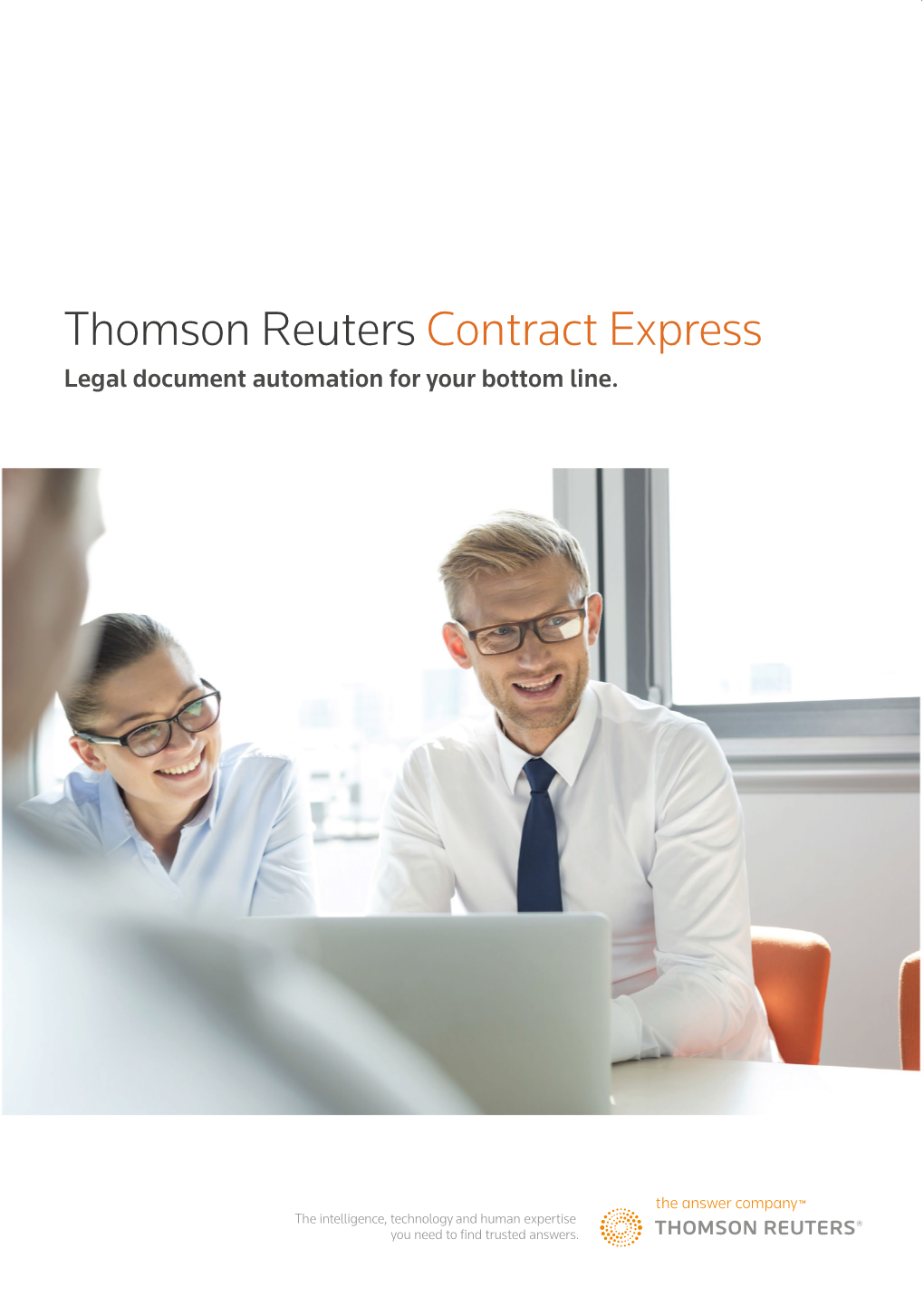 Thomson Reuters Contract Express Legal Document Automation for Your Bottom Line