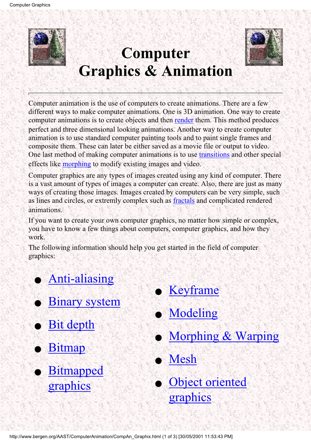 Computer Graphics & Animation