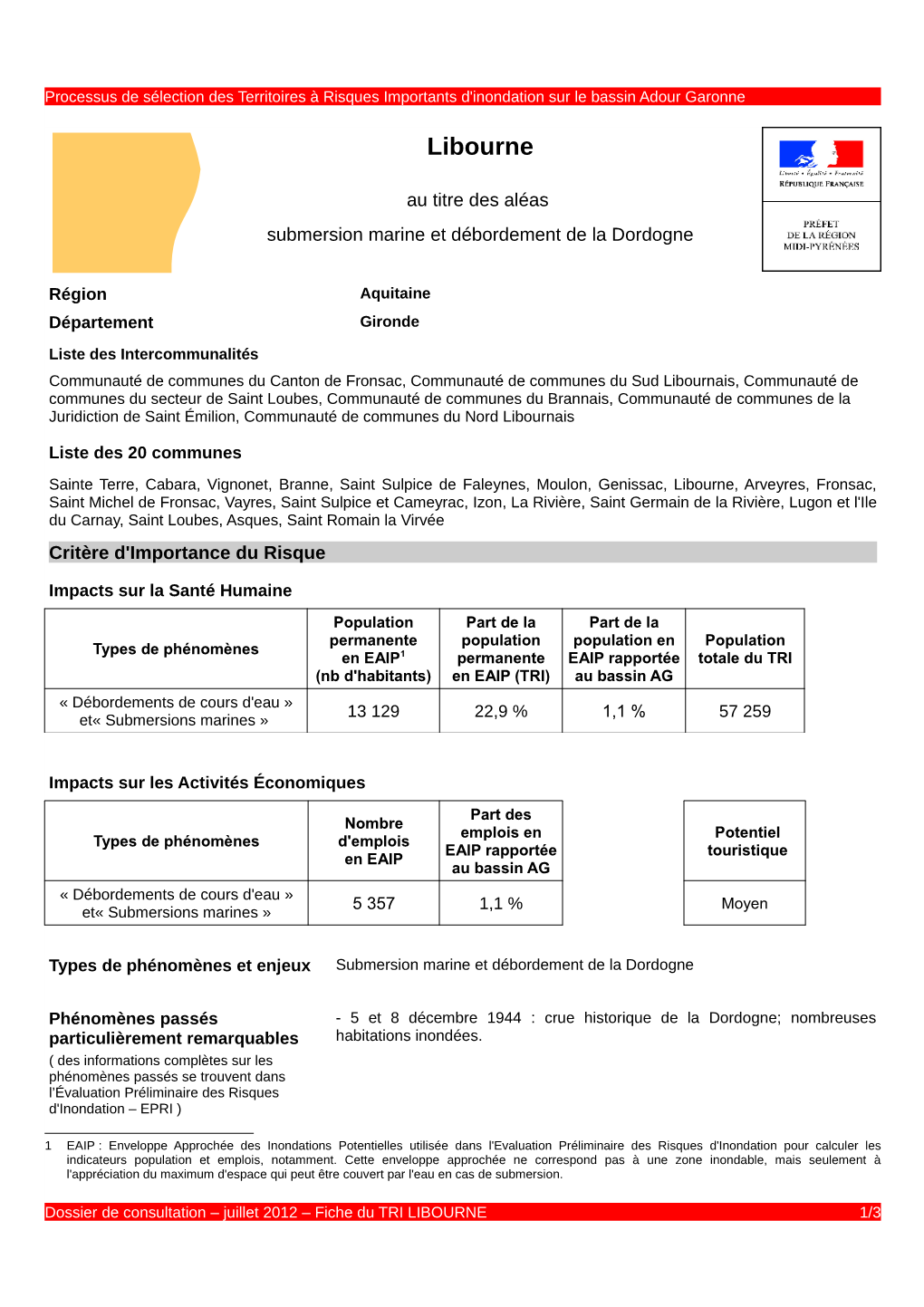 Fiche TRI LIBOURNE