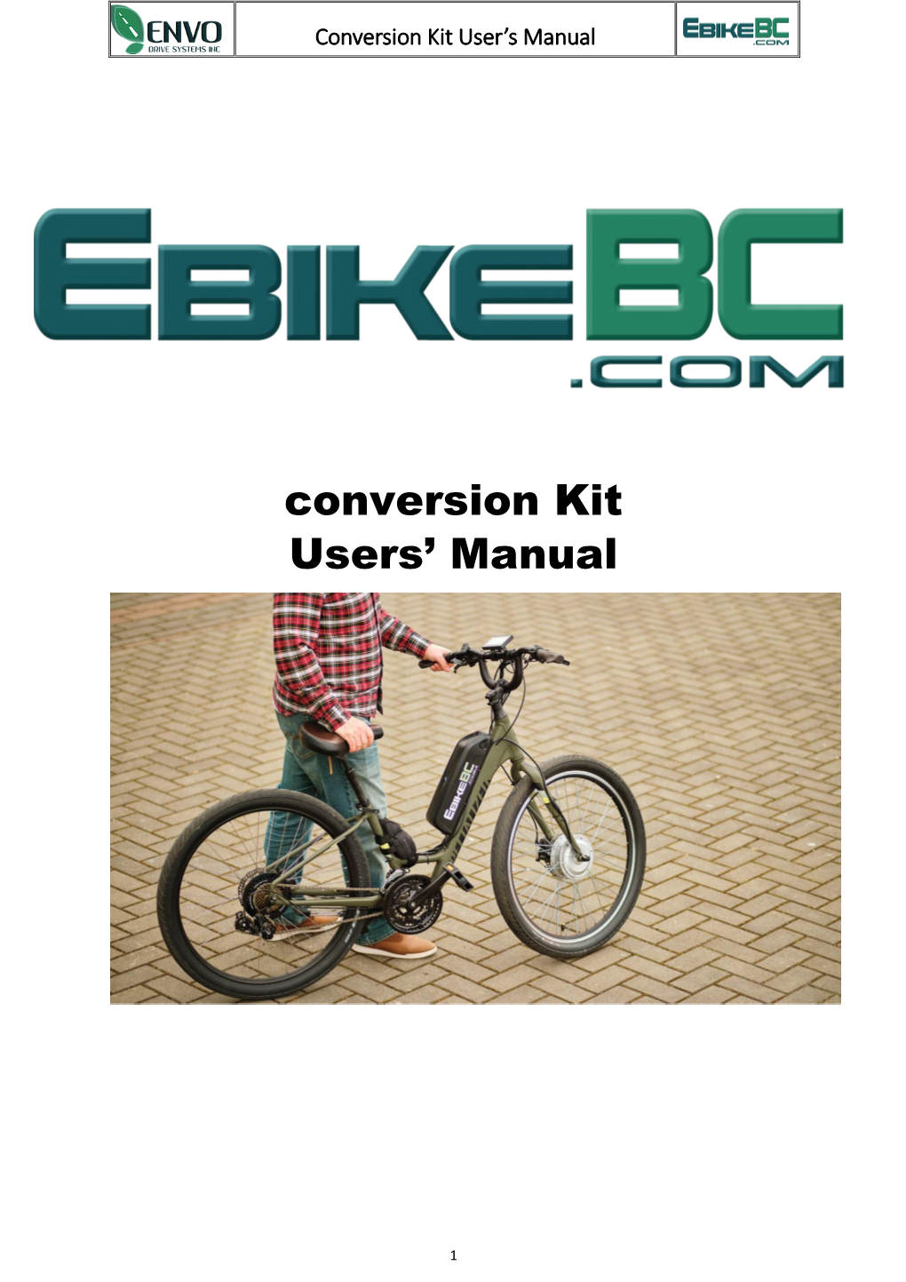 Conversion Kit Users' Manual