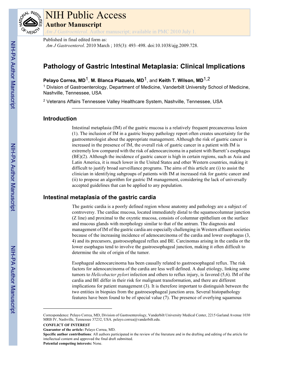 NIH Public Access Author Manuscript Am J Gastroenterol