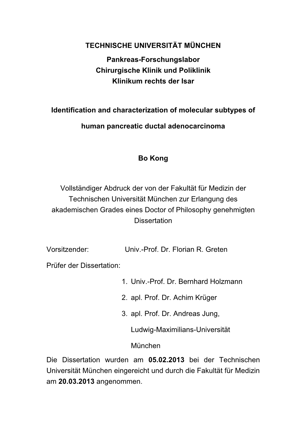 Pankreas-Forschungslabor Chirurgische Klinik Und Poliklinik Klinikum Rechts Der Isar