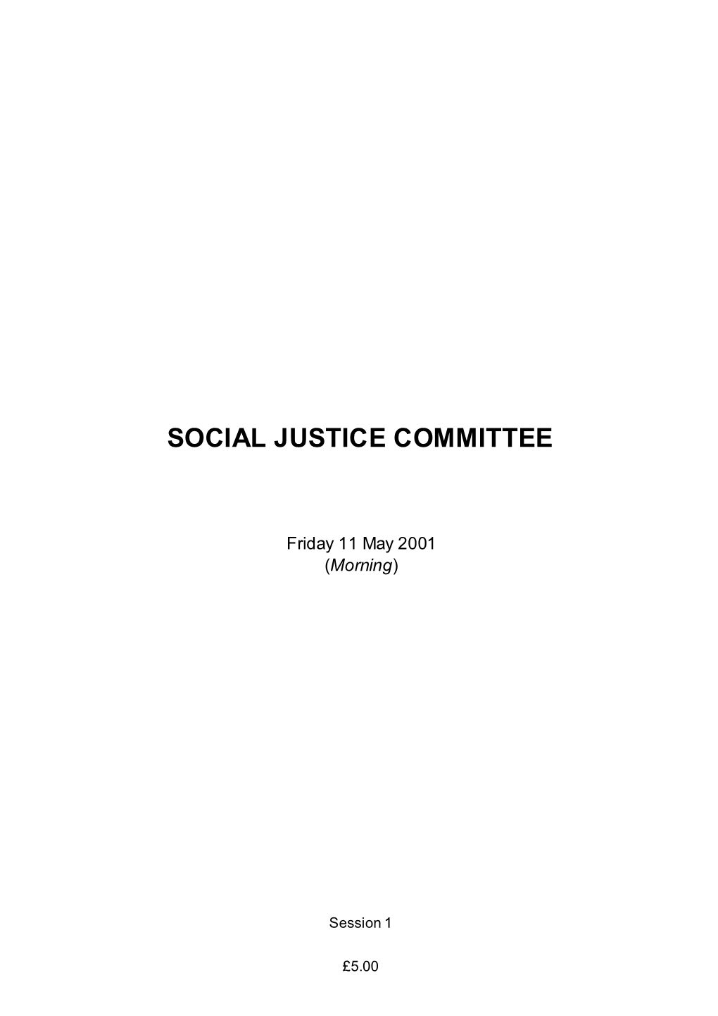 Social Justice Committee