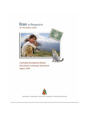 Iran.Pdf 69 Federal Research Division, Library of Congress
