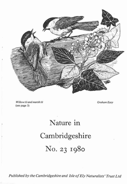 Nature in Cambridgeshire NO. 23 1980