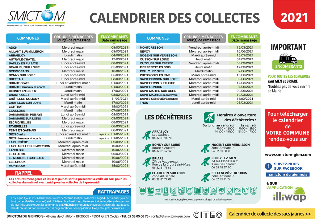 CALENDRIER Général