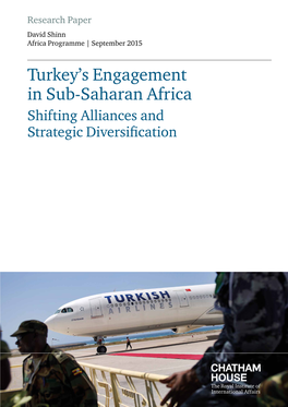 Turkey's Engagement in Sub-Saharan Africa