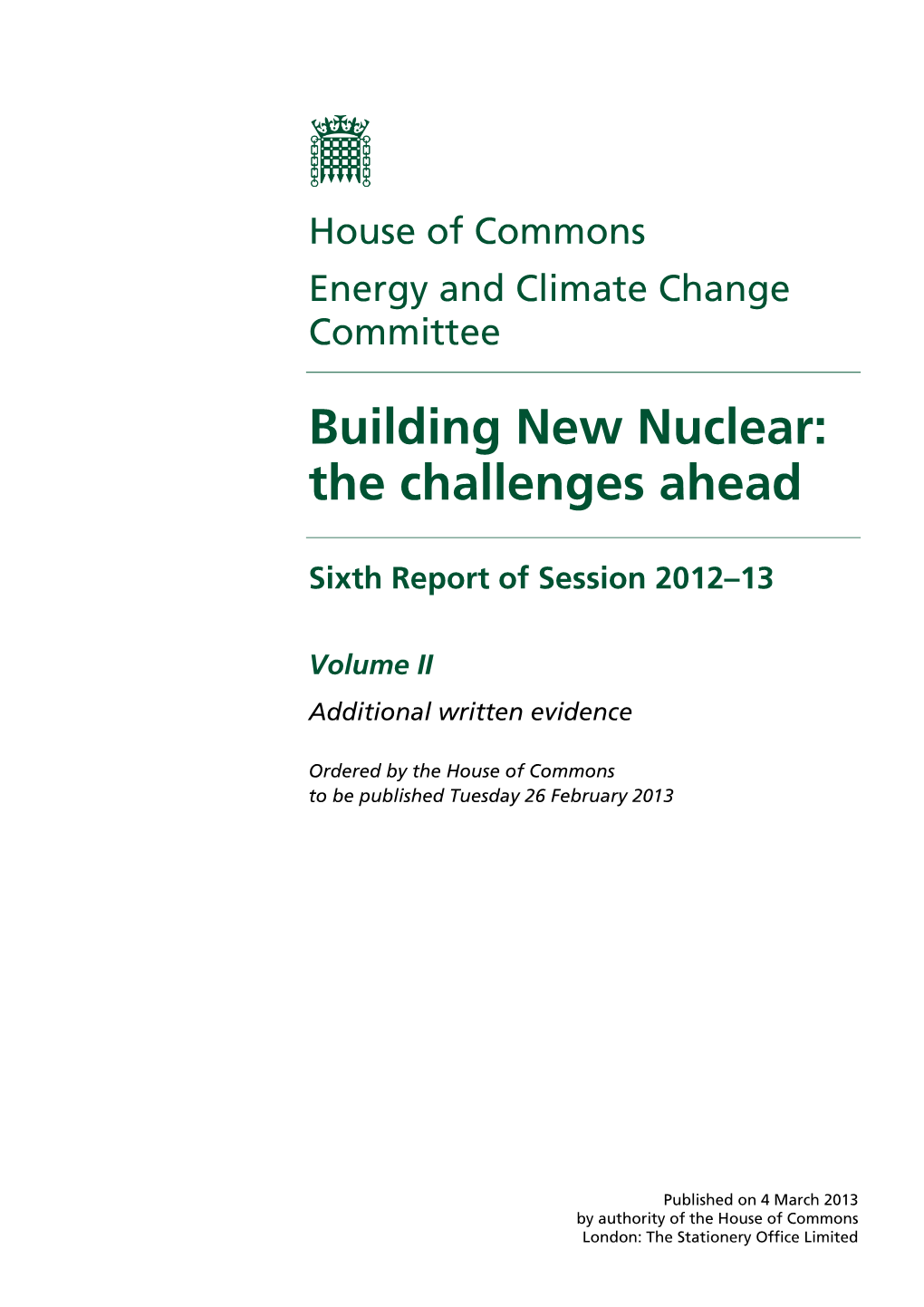 Building New Nuclear: the Challenges Ahead