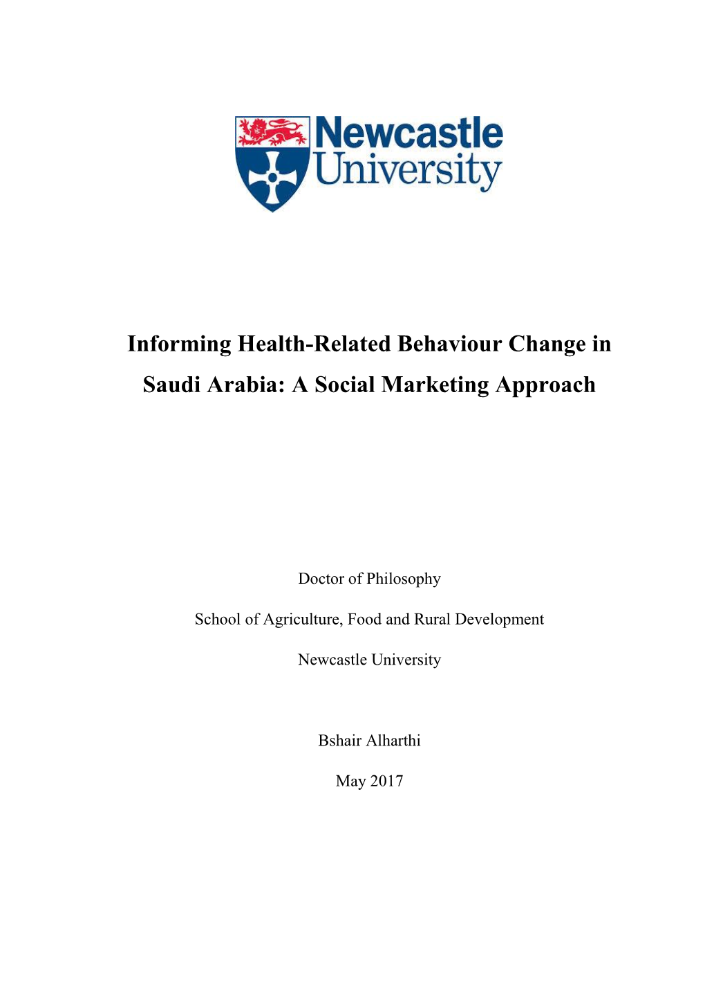 Informing Health-Related Behaviour Change in Saudi Arabia: a Social Marketing Approach