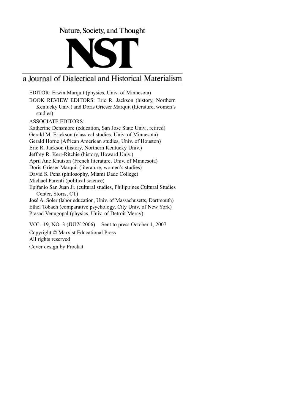 The Needle Trades Workers Industrial Union: the Theory and Practice of Building a Red Industrial Union During Third Period Communism, 1928–1934 261