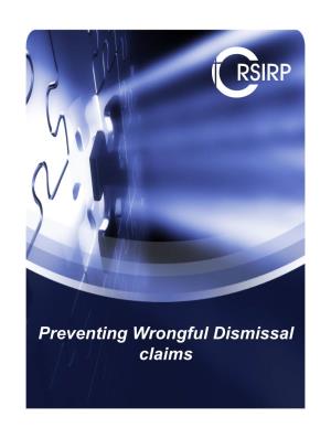 Preventing Wrongful Dismissal Claims