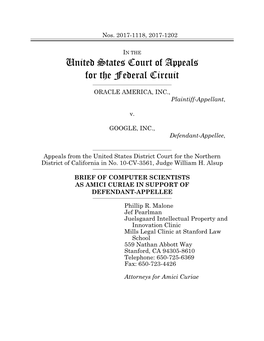 Amicus Brief in the Prior Appeal of This Case, Arguing That Apis Are Not Copyrightable