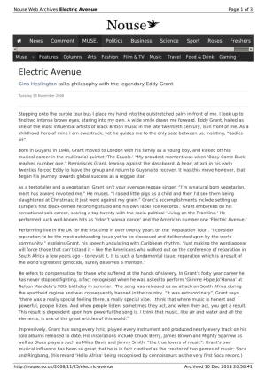 Electric Avenue | Nouse