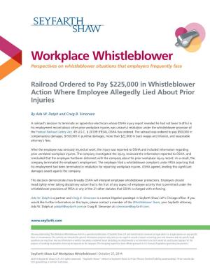Workplace Whistleblower Perspectives on Whistleblower Situations That Employers Frequently Face