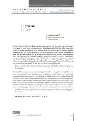Thracian Tracio