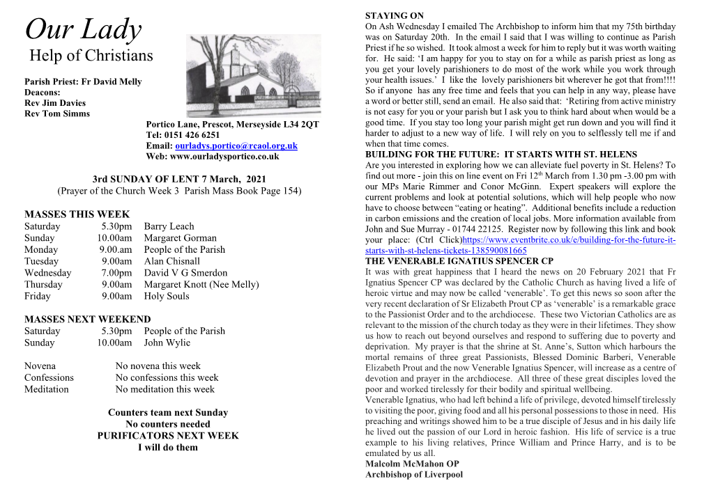 3Rd SUNDAY of Lent 2021.Pdf