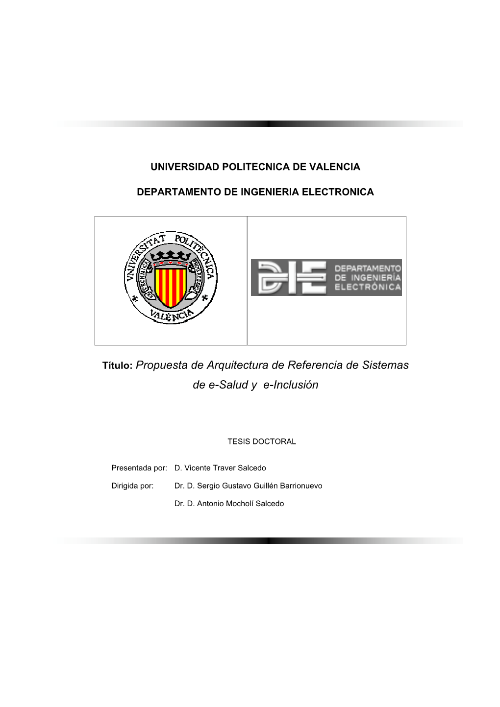 Título: Propuesta De Arquitectura De Referencia De Sistemas De E-Salud Y E-Inclusión