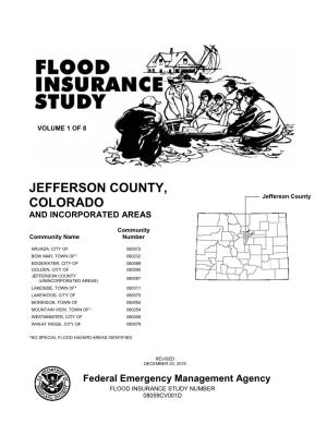 Jefferson County, Colorado, and Incorporated Areas