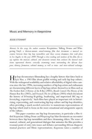 Music and Memory in Keepintime