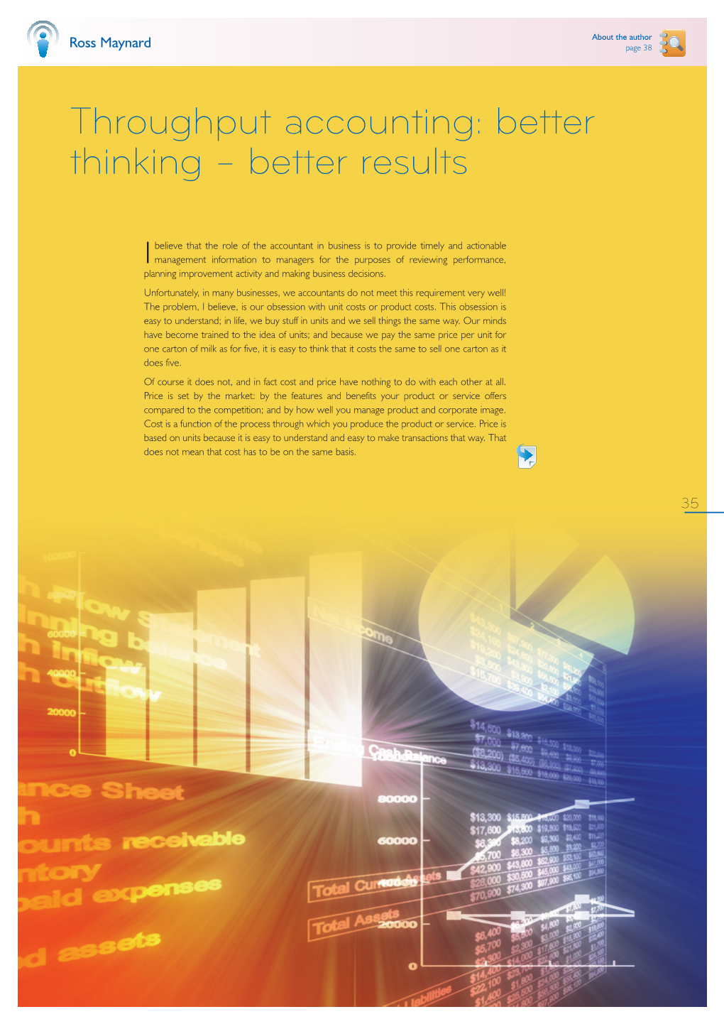 Throughput Accounting: Better Thinking – Better Results