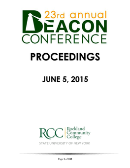 Proceedings 2015