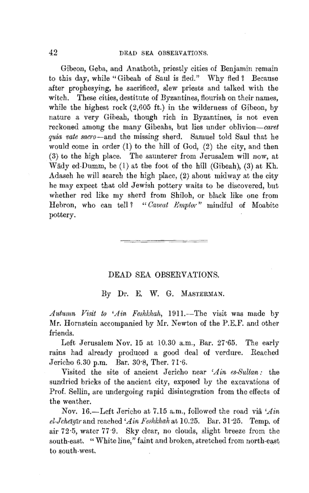 Gibeon, Geba, and Anathoth, Priestly Cities of Benjamin Remain to This Day