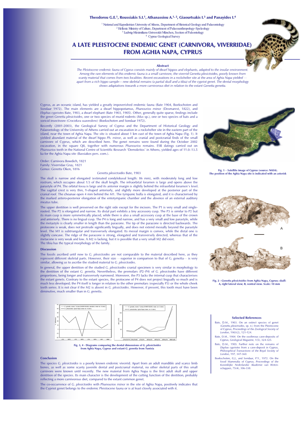 A Late Pleistocene Endemic Genet (Carnivora, Viverridae) from Aghia Napa, Cyprus