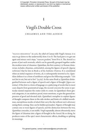 Virgil`S Double Cross Design and Meaning in the Aeneid