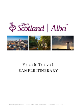 Youth Travel SAMPLE ITINERARY